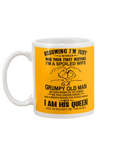 Load image into Gallery viewer, A Spoiled Wife Of An October Grumpy Old Man Birthday Meaningful Gift Mug