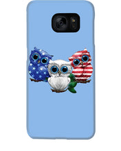 Load image into Gallery viewer, Lovely Phone Case Three Owl With US Flag Gift For Owl Lovers Phone case