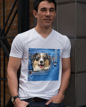 Load image into Gallery viewer, Australian Shepherd In Denim Pocket Gift For Dog Lovers Guys V-Neck
