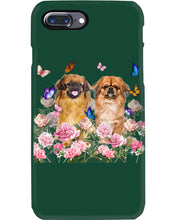 Load image into Gallery viewer, Pekingese With Peonies Gift For Dog Lovers Phone case