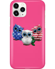 Load image into Gallery viewer, Lovely Phone Case Three Owl With US Flag Gift For Owl Lovers Phone case