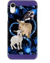 Load image into Gallery viewer, Lovely Phone Case Twinkling Blue Heart Gift For Goat Lovers Phone case