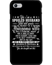 Load image into Gallery viewer, Shes Stubborn Messy And A Brat At Times Black Gift For Husband Phone case