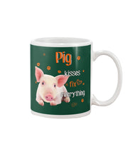 Load image into Gallery viewer, Pig Kisses Fix Everything Gift For Pig Lovers Mug