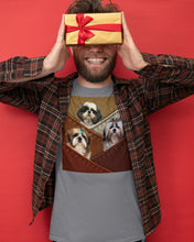 Load image into Gallery viewer, Three Cute Shih Tzu In Bag Gift For Dog Lovers Guys Tee