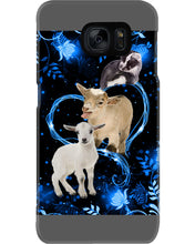 Load image into Gallery viewer, Lovely Phone Case Twinkling Blue Heart Gift For Goat Lovers Phone case