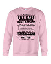 Load image into Gallery viewer, Fils Gâté J'ai Été Élevé PẢ Une Maman Incroyable En Septembre Sweatshirt