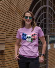 Load image into Gallery viewer, Lovely Phone Case Three Owl With US Flag Gift For Owl Lovers Ladies Tee
