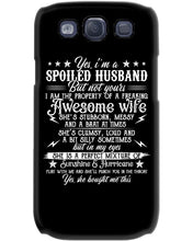 Load image into Gallery viewer, Shes Stubborn Messy And A Brat At Times Black Gift For Husband Phone case