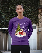 Load image into Gallery viewer, Funny Golden Retrievers Sleep In Red Boots Gift For Dog Lovers Sweatshirt