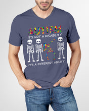 Load image into Gallery viewer, Autism It's A Different Ability Gift For Autism People Guys V-Neck
