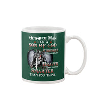 Load image into Gallery viewer, October Man Son Of God Birthday Meaningful Gift For Men Mug