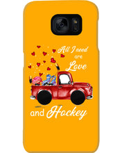 Load image into Gallery viewer, All I Need Are Love And Hockey Gift For Hockey Players Phone case