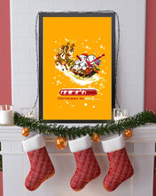 Load image into Gallery viewer, Baseball Xmas Sleigh Loading Gift For Baseball Lovers Vertical Poster
