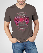Load image into Gallery viewer, You Taught Me Many Things In Life Custom Name Gift For Son Name Michael Guys V-Neck