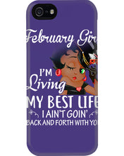 Load image into Gallery viewer, Betty Boop February Girl Living My Best Life Birthday Meaningful Gift Phone case