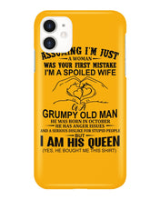 Load image into Gallery viewer, A Spoiled Wife Of An October Grumpy Old Man Birthday Meaningful Gift Phone case
