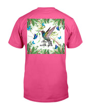 Load image into Gallery viewer, Hummingbird With English Daisy Gift For Birds Lovers Guys Tee