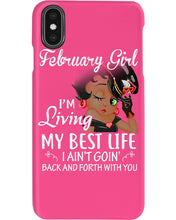 Load image into Gallery viewer, Betty Boop February Girl Living My Best Life Birthday Meaningful Gift Phone case