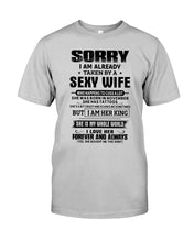 Load image into Gallery viewer, Gift For Husband Taken By A November Sexy Wife Who Happens To Cuss A Lot Guys Tee