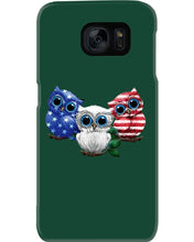 Load image into Gallery viewer, Lovely Phone Case Three Owl With US Flag Gift For Owl Lovers Phone case