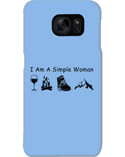 Load image into Gallery viewer, Simple Woman Loves Wine Camping Shoes And Climbing Phone case