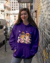 Load image into Gallery viewer, Pekingese With Peonies Gift For Dog Lovers Hoodie