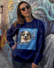 Load image into Gallery viewer, Australian Shepherd In Denim Pocket Gift For Dog Lovers Sweatshirt