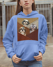 Load image into Gallery viewer, Three Cute Shih Tzu In Bag Gift For Dog Lovers Hoodie