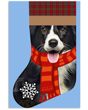 Load image into Gallery viewer, Santa Border Collie In Stock Gift For Dog Lovers Vertical Poster