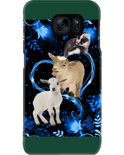 Load image into Gallery viewer, Lovely Phone Case Twinkling Blue Heart Gift For Goat Lovers Phone case