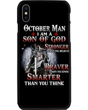 Load image into Gallery viewer, October Man Son Of God Birthday Meaningful Gift For Men Phone case