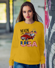 Load image into Gallery viewer, Horse Made In The America Red Car Gift For Horse Lovers Sweatshirt