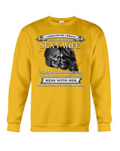 Load image into Gallery viewer, Shes Stubborn Messy And A Brat At Times Black Gift For Husband Sweatshirt
