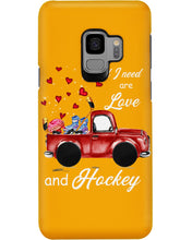 Load image into Gallery viewer, All I Need Are Love And Hockey Gift For Hockey Players Phone case