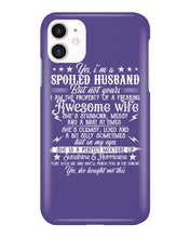 Load image into Gallery viewer, Shes Stubborn Messy And A Brat At Times Black Gift For Husband Phone case