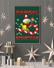 Load image into Gallery viewer, Tennis Players Magical Christmas Snowman Gift For Women Vertical Poster