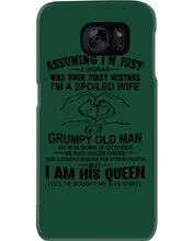 Load image into Gallery viewer, A Spoiled Wife Of An October Grumpy Old Man Birthday Meaningful Gift Phone case