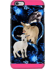 Load image into Gallery viewer, Lovely Phone Case Twinkling Blue Heart Gift For Goat Lovers Phone case