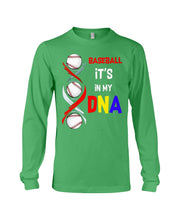 Load image into Gallery viewer, Baseball Be My DNA Gift For Sport Lovers Unisex Long Sleeve