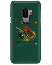 Load image into Gallery viewer, Never Underestimate A 60 Year Old Man Can Play A Guitar Phone case