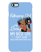 Load image into Gallery viewer, Betty Boop February Girl Living My Best Life Birthday Meaningful Gift Phone case