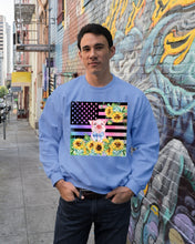 Load image into Gallery viewer, Pig America Flag Sunflower Special Custom Design Sweatshirt