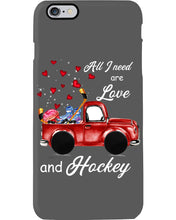 Load image into Gallery viewer, All I Need Are Love And Hockey Gift For Hockey Players Phone case