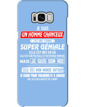 Load image into Gallery viewer, Je Suis Un Homme Chanceux J'ai Line Femme Custom Design Je Suis Son Roi Phone case