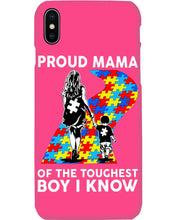 Load image into Gallery viewer, Proud Mama Of The Touchest Boy I Know Autism's Day Gift Phone case