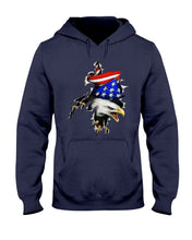 Load image into Gallery viewer, Eagle Giant Scratch USA Flag Gift For Women Hoodie