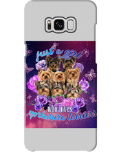 Load image into Gallery viewer, A Girl Loves Yorkshire Terrier Gift For Dog Lovers Phone case