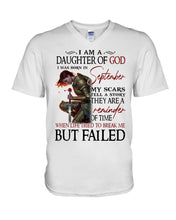 Load image into Gallery viewer, I’m A Daughter Of God Who Was Born In September Trending Gift For Birthday Guys V-Neck