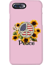Load image into Gallery viewer, Peace Sign Sunflower Birthday Gift For Girls Phone case